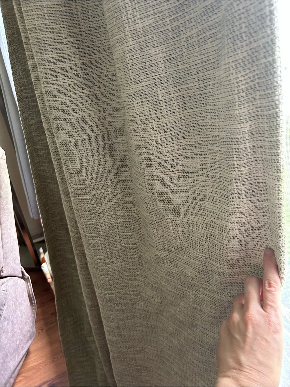 Set of West Elm Textured Blackout Curtains 100% cotton 48 in x 96 in